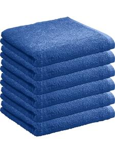 Redbest  Махровое полотенце, легкое махровое полотенце, упаковка из 6 штук, цвет Oceanside, королевский синий