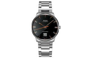 MIDO Часы Men's Commander Watch, Silver Black