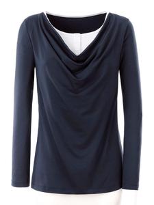 WITT WEIDEN Футболка 2-в-1 темно-синего цвета