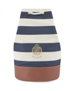 Сумка-Даффл из геральдической вышитой полосатой парусины. Paul & Shark, мультиколор