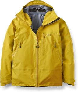 Куртка Rab Men's Latok Mountain GTX - водонепроницаемая дышащая куртка Gore-Tex для катания на лыжах и сноуборде, Dark Pollen