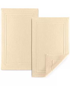 Мягкий и впитывающий роскошный хлопковый коврик для ванной 44 x 26 дюймов — 2 шт Alibi, бежевый