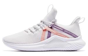 Кроссовки женские с низким верхом белые/розовые Qiaodan