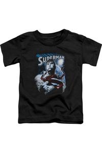 Футболка с коротким рукавом для малышей "Superman: Защитник Земли" Gildan, черный