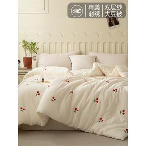 Disney Одеяло из соевого волокна 150х200 см, 4 кг, двухслойный муслин, вышивка, утепленное