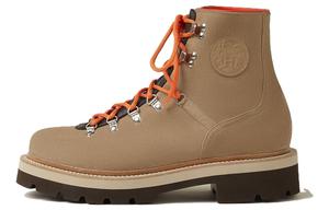 Hermes Мужские кожаные ботильоны Hike, цвет глиняно-бежевый