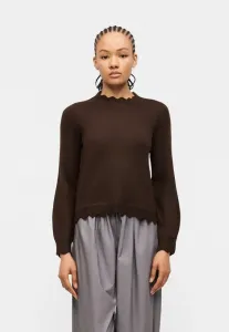 Джемпер nikolina с воротником-стойкой л/с noos Vila, Coffee Bean Melange