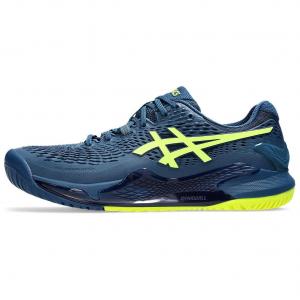 Кроссовки Asics Gel-Resolution 9 Tennis Shoes Men Low-top Blue/Yellow, синий/желтый