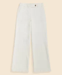 Широкие брюки из эластичного хлопкового вельвета