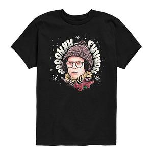 Футболка с принтом Boys 8-20 a christmas story oooh fudge Licensed Character, Black