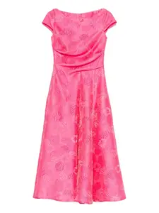 Платье с цветочной вышивкой Talbot Runhof, розовый
