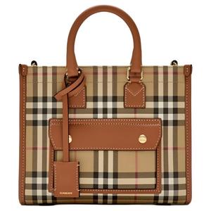 Сумка Freya Polyurethane, шоппер, сумка через плечо, кроссбоди, мини-сумка женская brown Burberry, Set (Bag+Dust Bag)