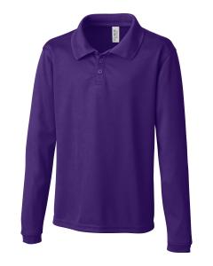 Молодежное поло Clique L/S Spin, цвет royal purple