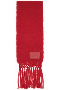 Шарф из шерстяной смеси Jil Sander, красный