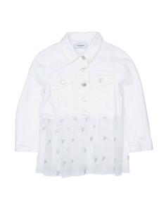 Джинсовая куртка для девочек Dondup, белый