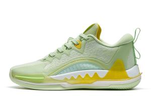 Баскетбольные кроссовки Melee 1 мужские с низким верхом желе-зеленого цвета Xtep