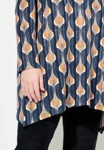 Топ с длинными рукавами RETRO BOAT NECK LONG SLEEVE TEE Ulla Popken, черный