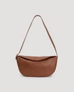 Сумка через плечо с застежкой-молнией и регулируемым ремнем с пряжкой Nice Things, коричневый
