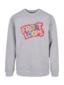 Толстовка F4NT4STIC Kelloggs Froot Loops Breakfast Cereal Pop Art, Mottled Grey