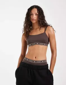 Коричневый бралетт-бралетт с логотипом Lacoste