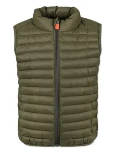 Пуховик на молнии Save The Duck Kids, зеленый