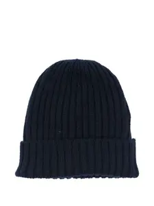 Кашемировая шапка бини в рубчик Fedeli, синий