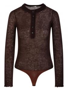Haikure боди с длинными рукавами, коричневый