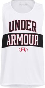Under Armour мужская футболка-майка tech tank printed, White (100)/Red