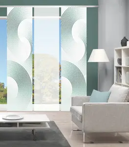 Раздвижная штора BEXON, полукруглый мотив, полупрозрачная, 260x60 см W. Schmidt GmbH