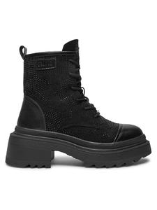 Ботильоны на плоской подошве GOE, черный