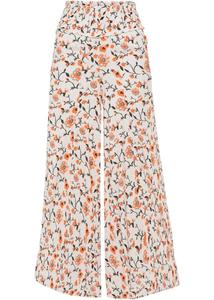Широкие брюки-палаццо с цветочным принтом Rainbow, бежевый