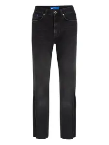 Джинсы с завышенной талией Karl Lagerfeld Jeans, черный