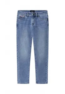 Джинсы прямого кроя, светлого оттенка, зауженного кроя. Hackett London, Light Blue