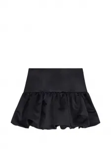 Мини-юбка с оборками GANNI, черный