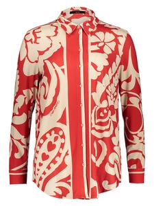 Блуза Oui Bluse, цвет Rot/Creme