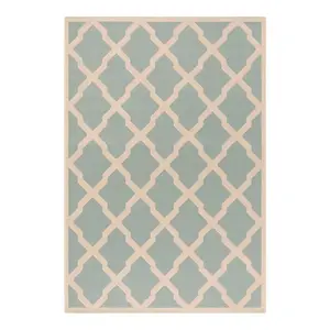 Коврик для дома и улицы Beach House Skylar Safavieh, синий, 199x199 см, круглый