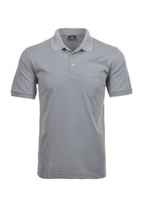 Рубашка-поло, нагрудный карман, мужская RAGMAN, серебро