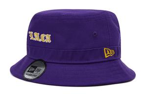 New Era Унисекс фиолетовая ведёрка из полиэстера, Purple