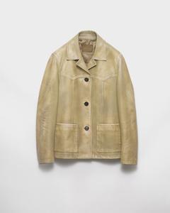 Куртка из наппы Prada, колониальный бежевый