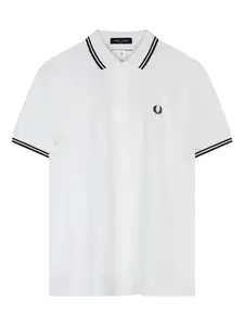 Рубашка поло с отделкой в полоску Comme Des Garcons Shirt, белый