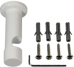 Держатель Liedeco, (1 шт.), для карнизов Ø 20 мм Ø 2 см, белый