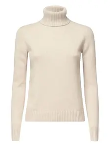 Кашемировый свитер с высоким воротом Loro Piana, нейтральный