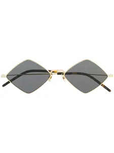 Солнцезащитные очки в ромбовидной оправе Saint Laurent Eyewear, черный