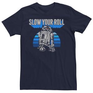 Мужская футболка Star Wars R2-D2 Slow Your Roll