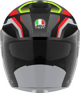 Шлем AGV irides zurigo jet, Black/Red/Yellow