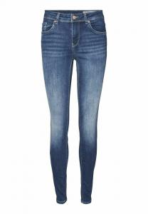 Джинсы облегающие VMLUX Vero Moda, синий деним