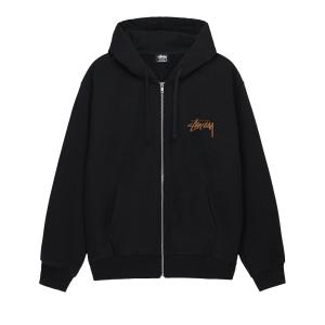 Толстовка Stussy Skate Tough на молнии, цвет Черный