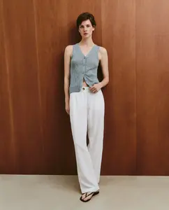 Женский худи-жилет Southern Cotton, синий