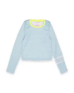 Футболка с длинными рукавами "Победная серия" для девочек - маленький ребенок, большой ребенок Lucky In Love, синий