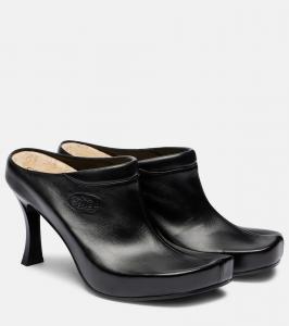 Scholl 80 кожаные мюли Balenciaga, Black